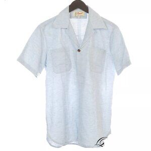 LNWOT Brasil by Thomas Farthing Sky Blue Slubby Tunic Popover M NR